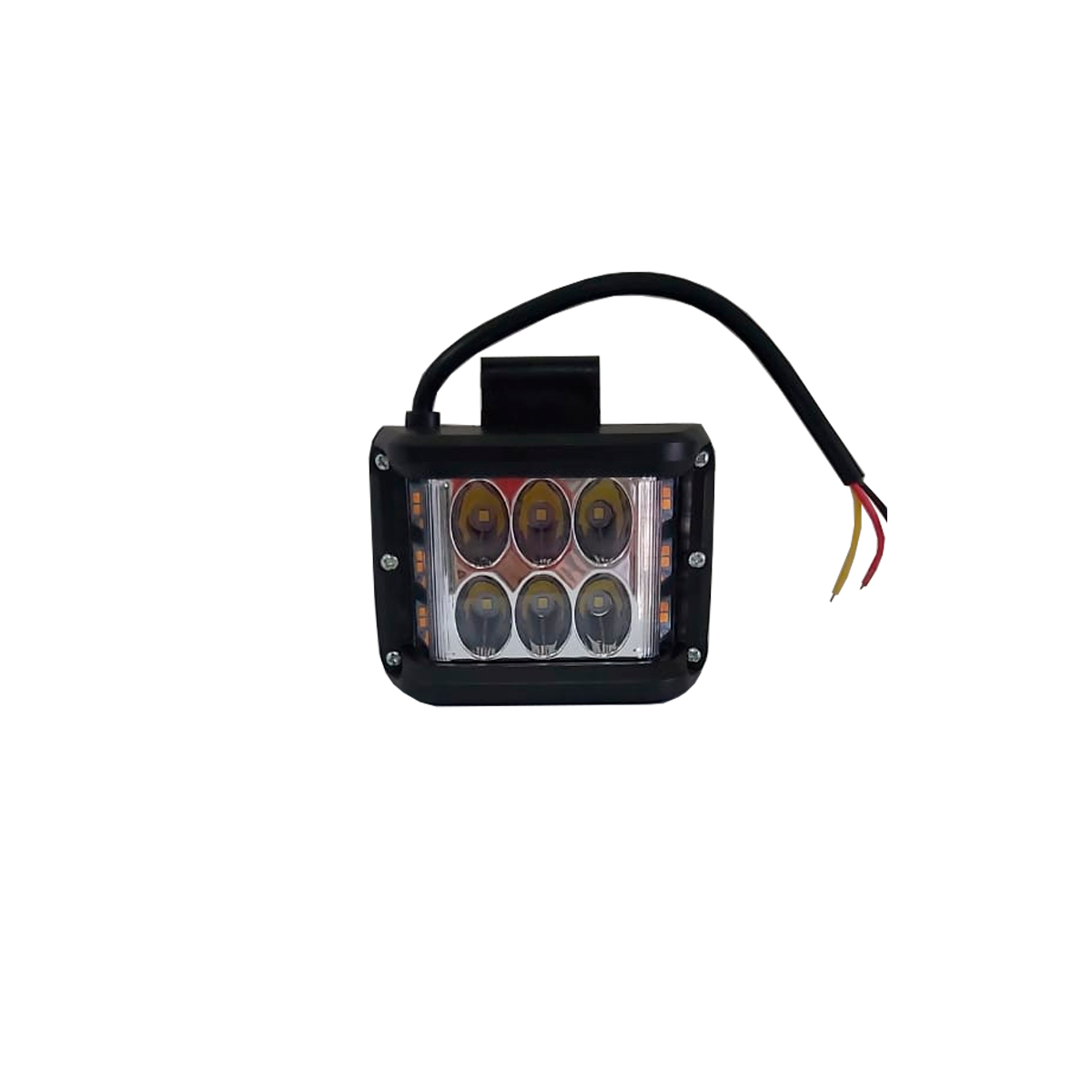 FARO CUBO LED BLANCO/AMBAR 12V 12 LEDS LATERAL ESTROBO