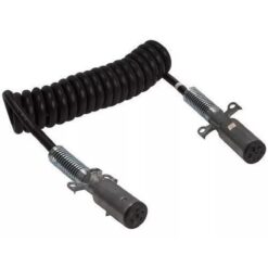 CABLE ESPIRAL 7TERMINALES 3.7M CONECTOR MACHO NEGRO 6/14 Y 1/12 IMPORTADO