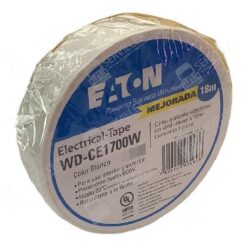 CINTA AISLANTE EATON DE COLOR BLANCO 19MM X 18M