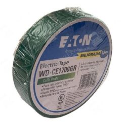 CINTA AISLANTE EATON DE COLOR VERDE 19MM X 18M