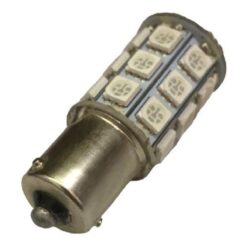 FOCO 12V 1156Y 1POLO P/ESCUADRA 27LED FIJO ROJO