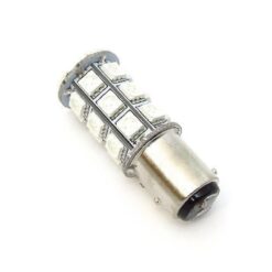 FOCO 12V 1157 2POLOS P/DISPAREJAS 27LED FIJO ROJO