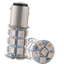 FOCO 12V 1157 2POLOS P/DISPAREJAS 27LED FIJO VDE