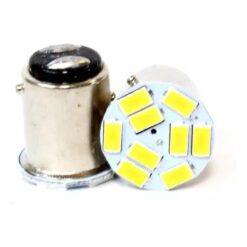 FOCO 12V 1157 2POLOS P/DISPAREJAS PLANO 9LED FIJO BCO