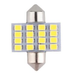 FOCO 12V T/FUSIBLE 31MM 16LED BCO