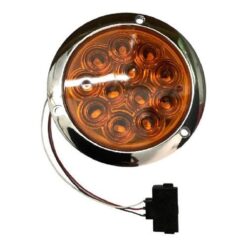 PLAFON 12V/24V 4" REDONDO CROM 12LED ESTROBO AMB TROGRIM