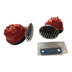 BOCINA CLAXON 12V CARACOL DOBLE CON REJILLA