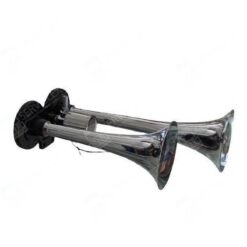 BOCINA CLAXON 12V/24V CORNETA CROMADA DOBLE C/AIRE