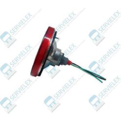 CALAVERA P/FOCO MPOLO REDONDO 5.5" 3TORNILLOS ROJO