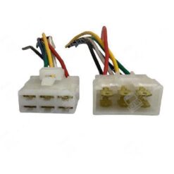 CONECTOR 6VIAS UNIVERSAL PLASTICO REMOLQUE BLANCO JUEGO