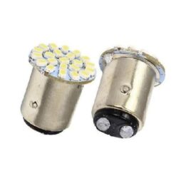 FOCO 12V 1157 2POLOS P/DISPAREJAS PLANO 22LED FIJO BCO