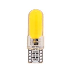FOCO 12V T10 SILICON 12LED FIJO AMB