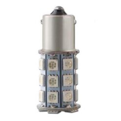 FOCO 24V 1156 1POLO P/PAREJAS 27LED FIJO VERDE
