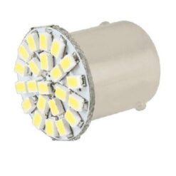 FOCO 24V 1156 1POLO P/PAREJAS PLANO 22LED FIJO BLANCO