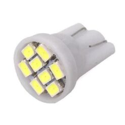 FOCO 24V T10 PLANO 8LED FIJO BLANCO