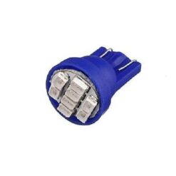 FOCO 24V T10 PLANO 8LED  AZUL