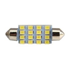 FOCO 24V T/FUSIBLE 42MM 16LED BLANCO