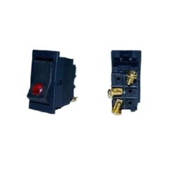 INTERRUPTOR ARROW TECLA 1PASO 3TERMINALES C/PILOTO ROJO