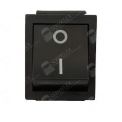 INTERRUPTOR CUADRADO 1PASO REBOTE 4TERMINALES NEGRO