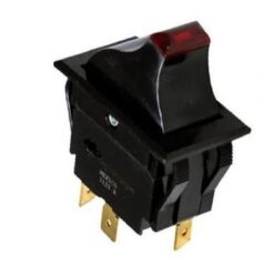 INTERRUPTOR KENWORTH CHUPON 1PASO 3TERMINALES CARLING (PILOTO 12V ROJO)