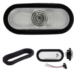 PLAFON 6" OVAL SELL HULE C/CONEC BCO