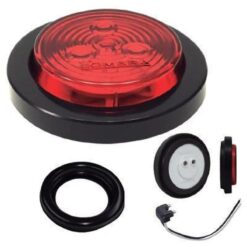 PLAFON 12V 2.5" 3LED HULE C/CONECTOR ROJO LOMBRA