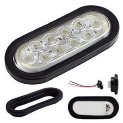 PLAFON 6" 10L OVAL HULE C/CONEC LUZ BCA