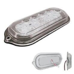 PLAFON 6" 10L OVAL RAYADO CONEXION DIR LUZ BCA