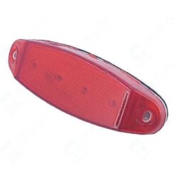 PLAFON 12V/24V ZAFIRO LUNA 4LED ROJO