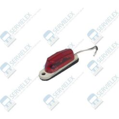 PLAFON 12V CASITA C/BASE 3LED ROJO