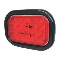 PLAFON 12V RECTANGULAR 5" ABS 15LED FIJO ROJO TRAKTOLAMP