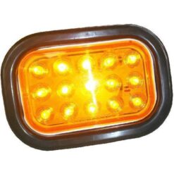 PLAFON 12V RECTANGULAR 5" HULE 15LED FIJO AMB RECORD