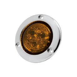 PLAFON 12V/24V REDONDO 2" CROM 3LED FIJO AMB TROGRIM