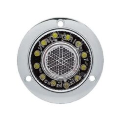 PLAFON 12V/24V REDONDO 2.5" CROM 12LED ESTROBO BLANCO TROGRIM