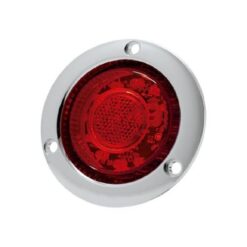 PLAFON 12V/24V REDONDO 2.5" CROM 12LED ESTROBO ROJO TROGRIM