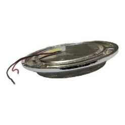 PLAFON 12V REDONDO 4" CROMADO 12LED BLANCO PLANO TROGRIM PL-263CR-16-B