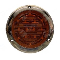 PLAFON 12V/24V REDONDO 4" CROMADO 14LED PLANO AMBAR TROGRIM