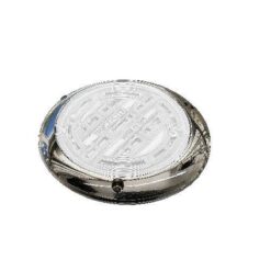 PLAFON 12V/24V REDONDO 4" CROMADO 14LED PLANO BLANCO TROGRIM