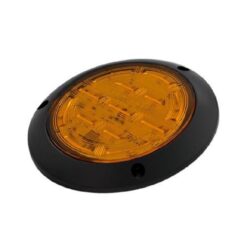 PLAFON 12V 4" ABS PLANO 14LED ESTROBO AMBAR