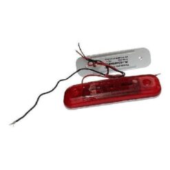 PLAFON 12V LATERAL 3LED EXTRAPLANO ROJO TROGRIM