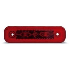PLAFON 12V/24V LATERAL 3LED PLANO ROJO TROGRIM