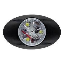 PLAFON 12V/24V ABS 3LED FIJO BLANCO TROGRIM