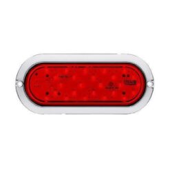 PLAFON 12V OVAL CROM 52LED ROJO FLECHA DER