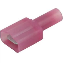 TERMINAL ENCHUFE AISLADA MACHO ROSA/ROJA