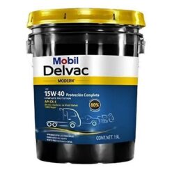 ACEITE SAE 15W40 (CUBETA 19LT) MOBIL TAPA AMARILLA PROTECCION COMPLETA CK-4