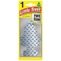 AROMATIZANTE AUTOMOTRIZ PINO ACERO PURO (PURE STEEL) (1PZ) LITTLE TREE