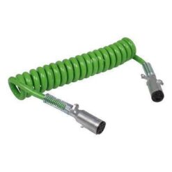 CABLE ESPIRAL 7 HILOS VERDE CONECTOR MACHO (4.6 METROS) IMPORTADO