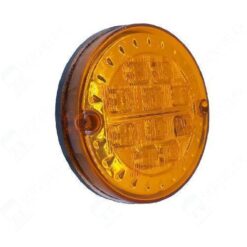 CALAVERA REDONDA 4.5" 12V/24V ALLIADO TORINO 10LED AMBAR