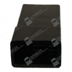 CONECTOR 1VIA UNIVERSAL MACHO NEGRO