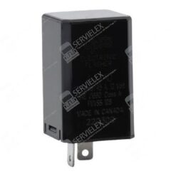 DESTELLADOR 12V CUADRADO GROTE NEGRO 2TERMINALES 20LAMPARAS 44710